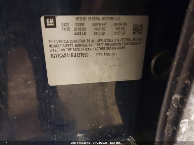1G11C5SA1GU127690 Chevrolet Malibu Limited Lt