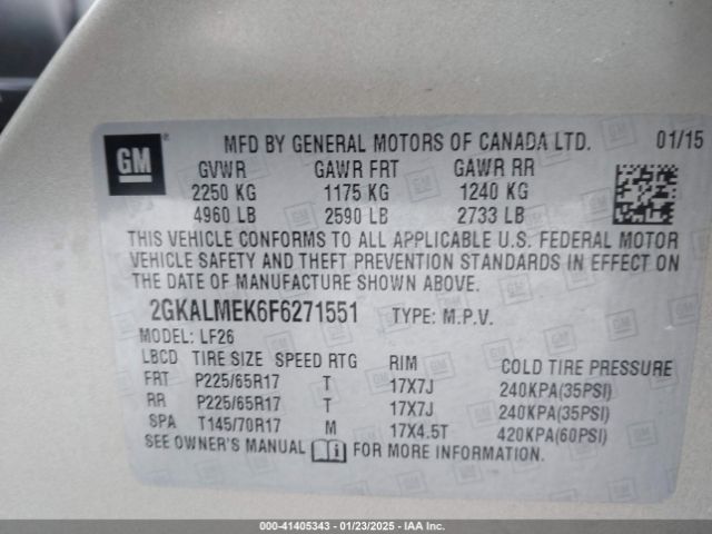 2GKALMEK6F6271551 GMC Terrain Sle-1