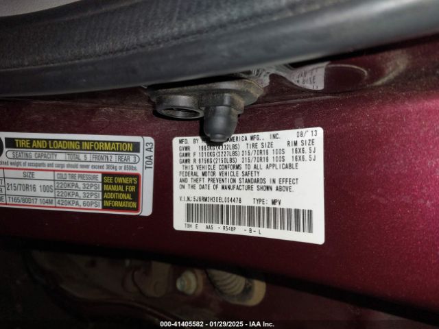 5J6RM3H30EL004478 Honda CR-V LX