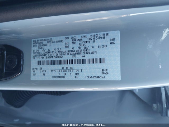 Ford F-150 Xlt 2023 1FTFW1E88PFB60082 Image 9