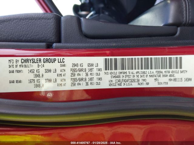 1C4RJFAG4FC626130 Jeep Grand Cherokee Laredo
