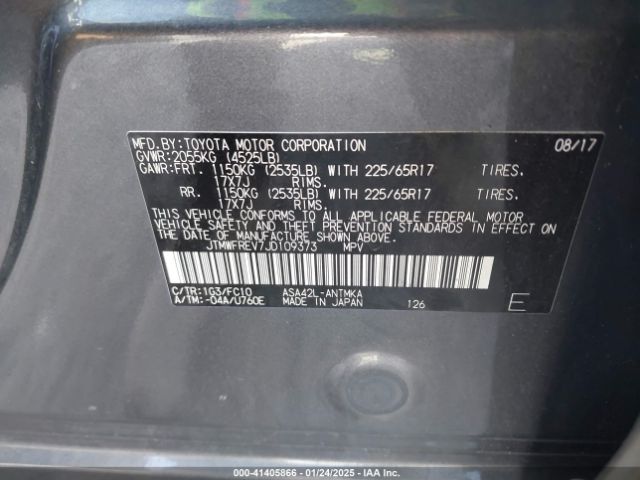 JTMWFREV7JD109373 Toyota Rav4 Adventure/xle