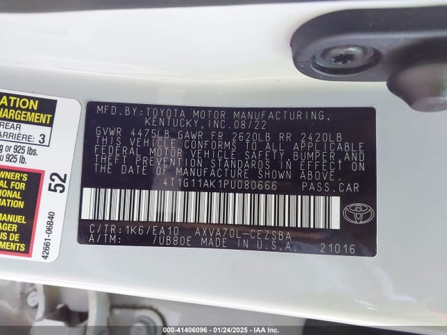 Toyota CAMRY SE 2023 4T1G11AK1PU080666 Image 9