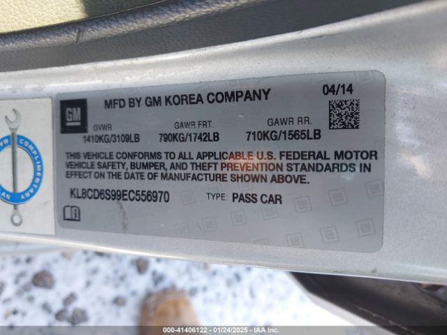 KL8CD6S99EC556970 Chevrolet Spark 1lt Auto