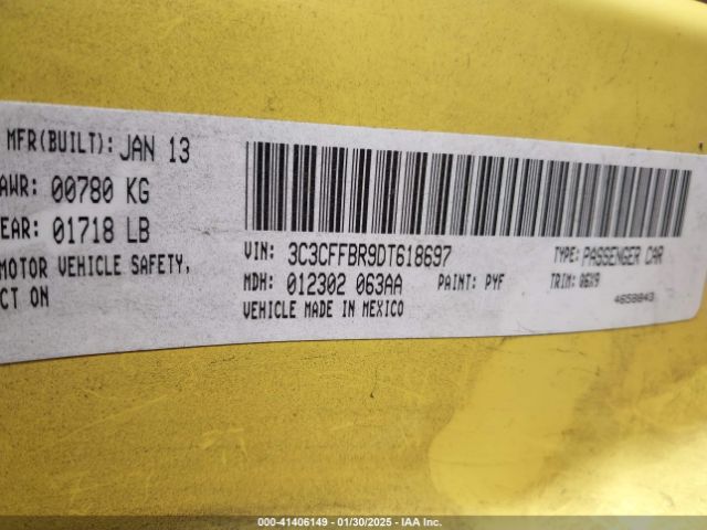 2013 FIAT 500 3C3CFFBR9DT618697 Photo 8