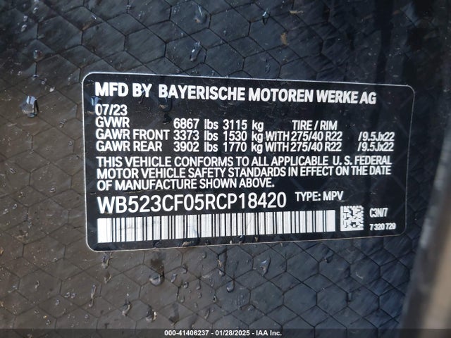 WB523CF05RCP18420 BMW Ix