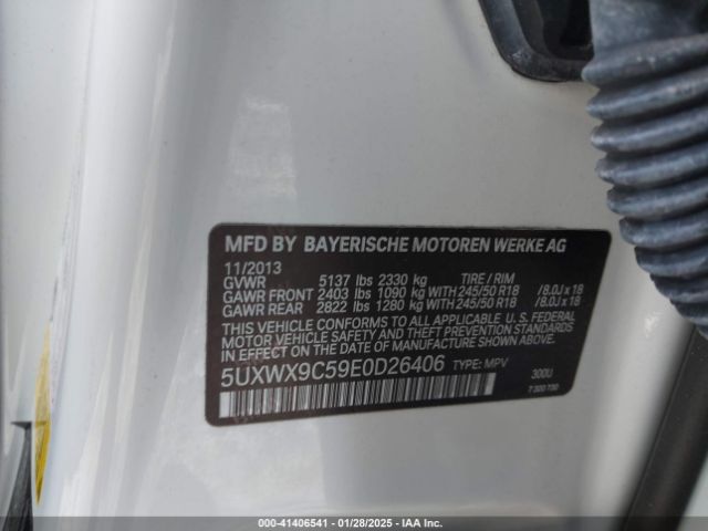 5UXWX9C59E0D26406 BMW X3 Xdrive28i