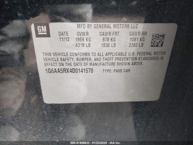 2013 CADILLAC ATS 1G6AA5RX4D0141578 Photo 8
