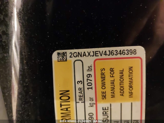 2GNAXJEV4J6346398 Chevrolet EQUINOX LT