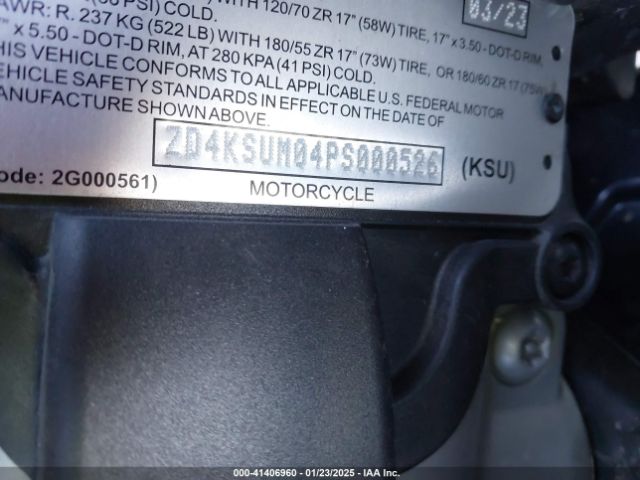 2023 APRILIA TUONO ZD4KSUM04PS000526 Photo 9