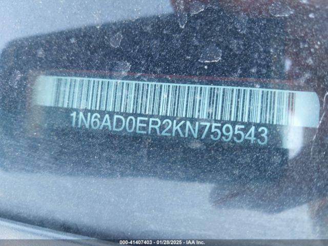 1N6AD0ER2KN759543 Nissan Frontier Sv
