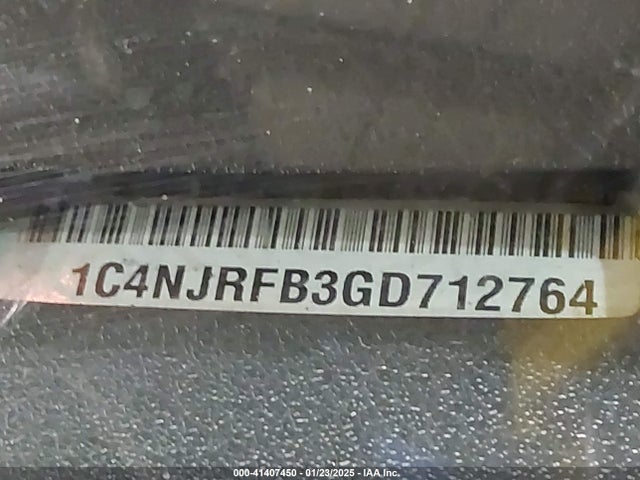 1C4NJRFB3GD712764 Jeep Patriot Latitude