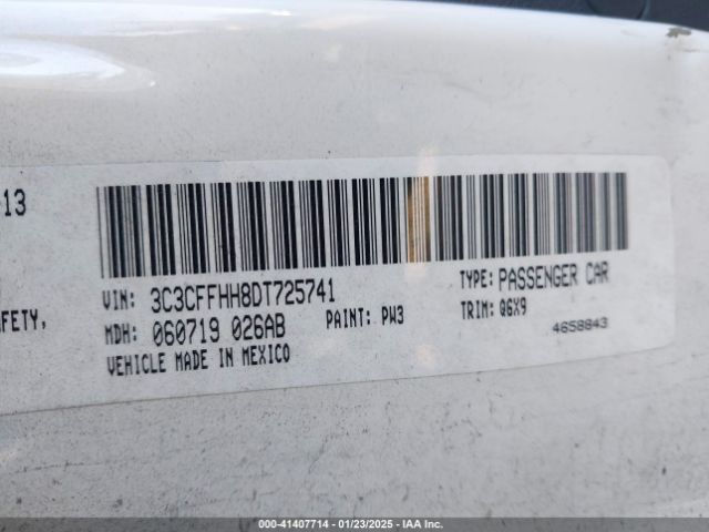 2013 FIAT 500 3C3CFFHH8DT725741 Photo 8