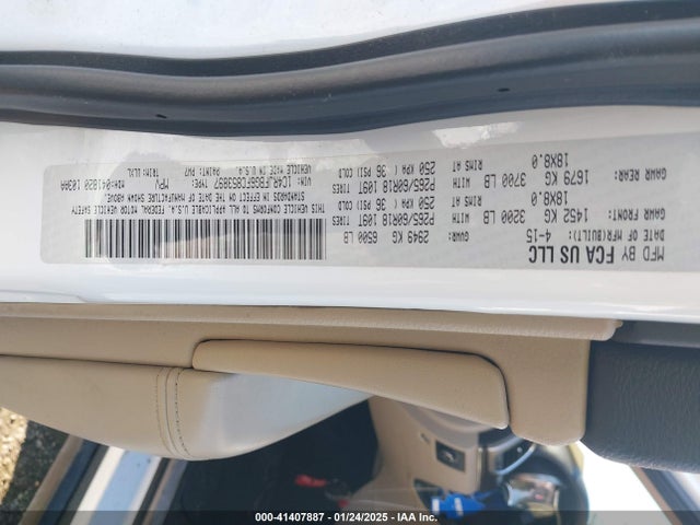 Jeep Grand Cherokee Limited 2015 1C4RJFBG6FC853897 Image 9