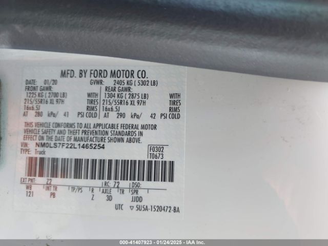 NM0LS7F22L1465254 Ford Transit Connect Xlt Cargo Van