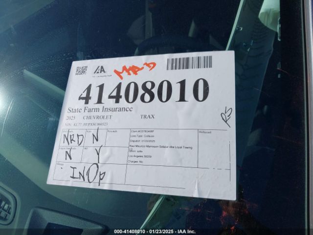 KL77LHEPXSC060523 Chevrolet Trax Fwd Lt