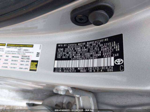 5YFEPRAE2LP134647 Toyota COROLLA LE