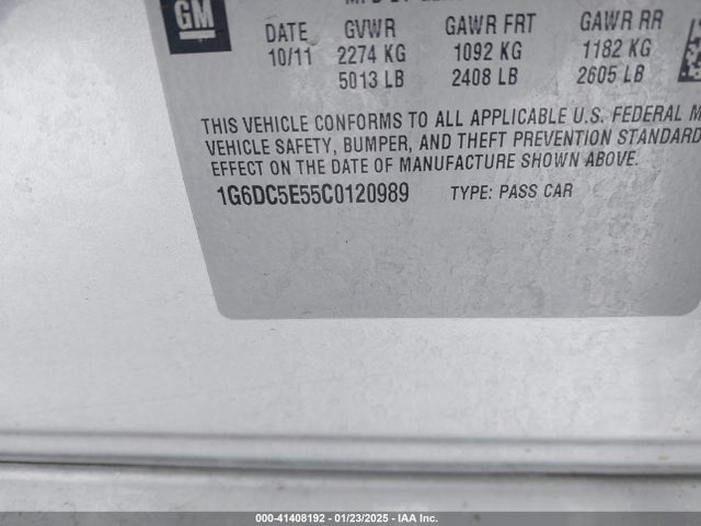 2012 CADILLAC CTS 1G6DC5E55C0120989 Photo 8