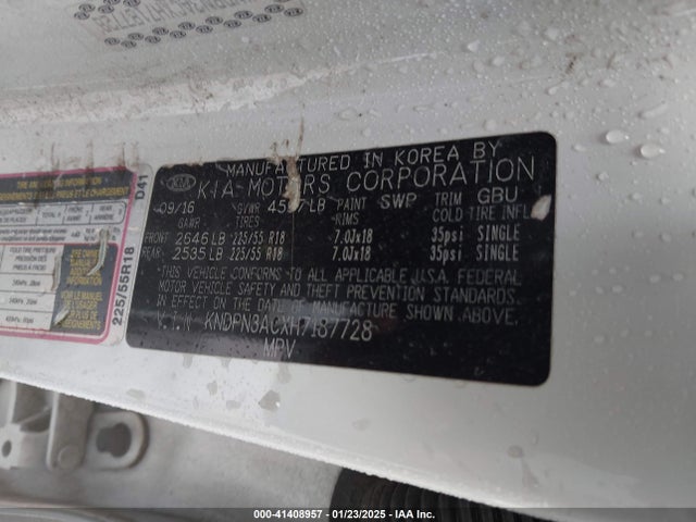 KIA Sportage Ex 2017 KNDPN3ACXH7187728 Image 9
