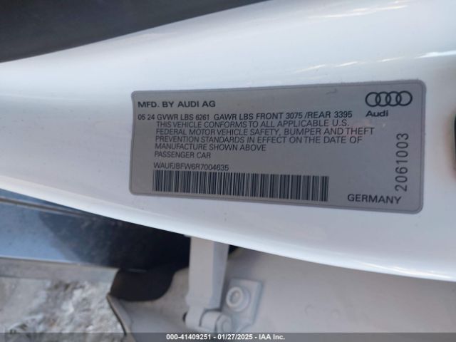 WAUFJBFW6R7004635 Audi E-tron Gt Premium Plus Quattro