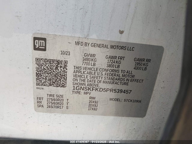 Chevrolet Suburban 4wd Premier 2023 1GNSKFKD5PR539457 Image 9