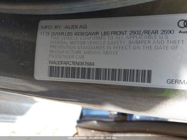 WAUDFAFC7EN087684 Audi A6 2.0t Premium