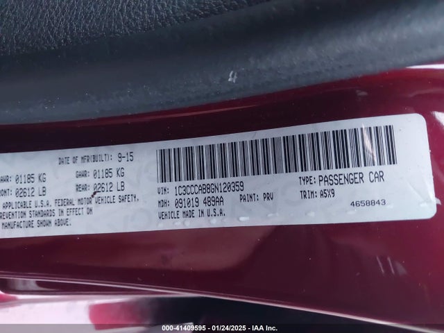 Chrysler 200 Limited 2016 1C3CCCAB8GN120359 Image 9