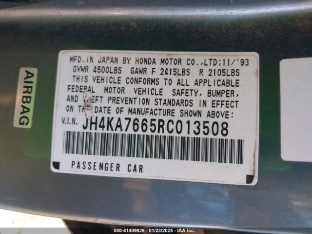 1994 ACURA LEGEND JH4KA7665RC013508 Photo 8