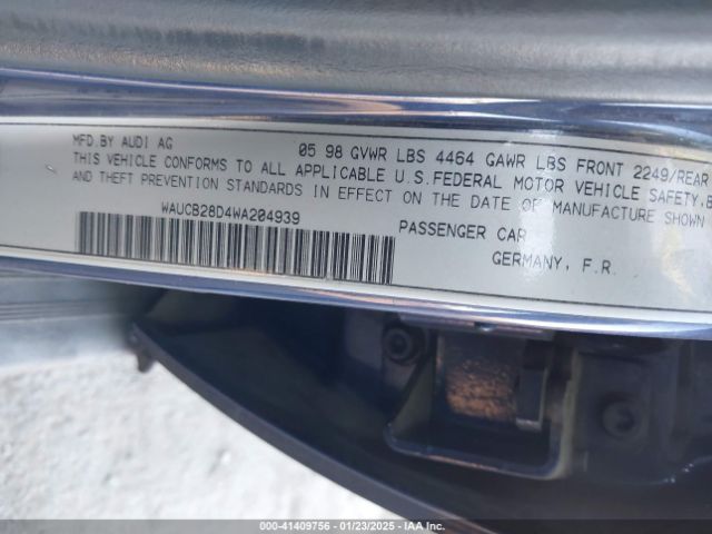 1998 AUDI A4 WAUCB28D4WA204939 Photo 8