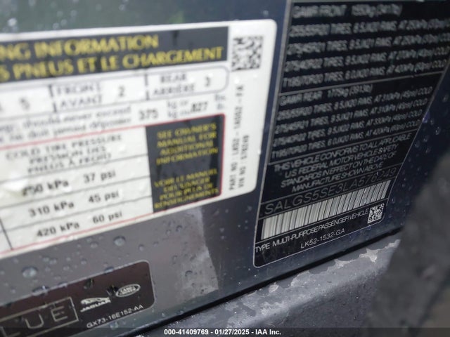 Land Rover Range Rover Supercharged 2020 SALGS5SE3LA576249 Image 9