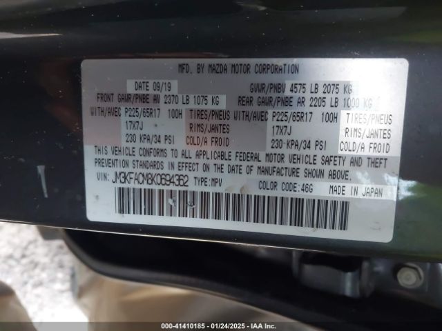 JM3KFACM8K0694362 Mazda Cx-5 Touring