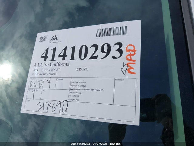 Chevrolet Cruze 1lt Auto 2014 1G1PC5SB7E7346295 Image 12