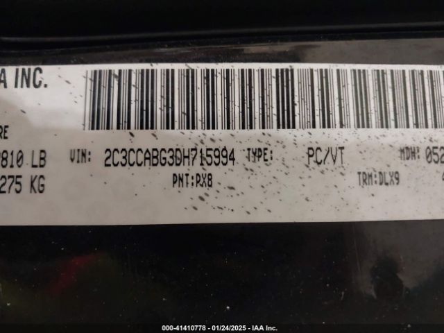 2013 CHRYSLER 300 2C3CCABG3DH715994 Photo 8