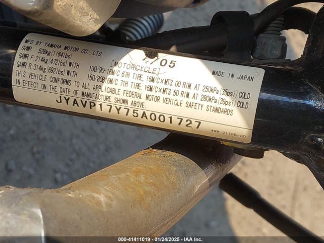 2005 YAMAHA XV1700 JYAVP17Y75A001727 Photo 9