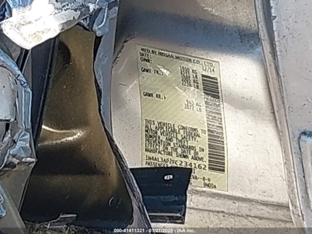 1N4AL3AP2FC234162 Nissan Altima 2.5 Sv