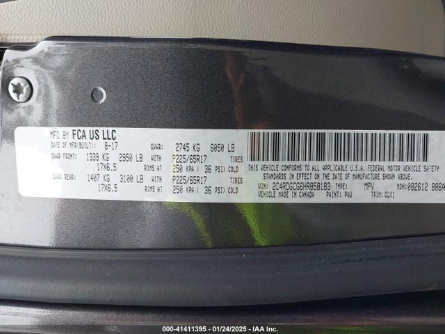 Dodge Grand Caravan Sxt 2017 2C4RDGCG6HR858183 Image 9