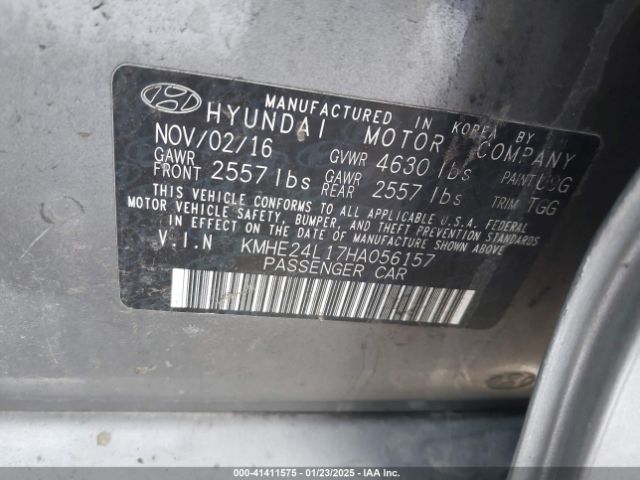 KMHE24L17HA056157 Hyundai Sonata Hybrid Se