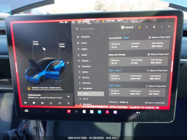 5YJ3E1EB0PF688172 Tesla Model 3 Long Range Dual Motor All-wheel Drive