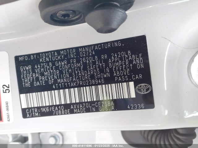 Toyota CAMRY SE 2024 4T1T11AK7RU238946 Image 17