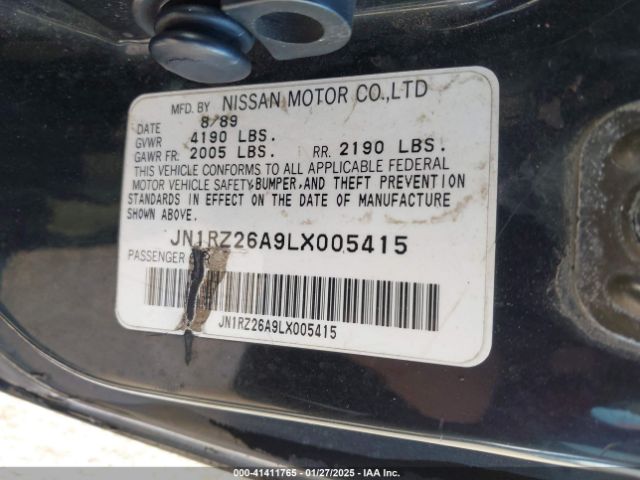 1990 NISSAN 300ZX JN1RZ26A9LX005415 Photo 8