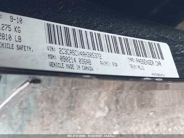 Продаж на аукціоні авто 2010 Chrysler 300 Touring/signature Series/executive Series, vin: 2C3CA5CV4AH305372, номер лоту: 41412086