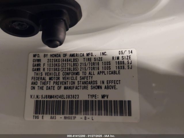 5J6RM4H34EL083823 Honda CR-V LX