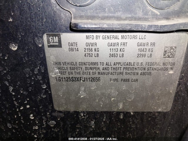 1G1125S3XFU112656 Chevrolet Impala 2lt