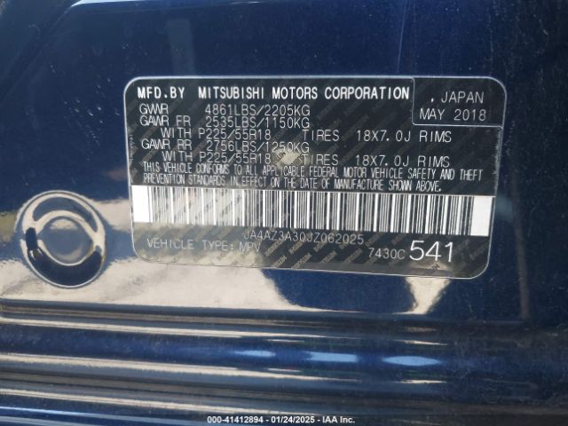 JA4AZ3A30JZ062025 Mitsubishi mivec
