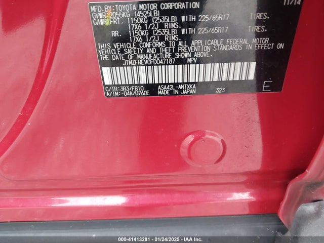 Toyota RAV4 LE 2015 JTMZFREV0FD047187 Image 9