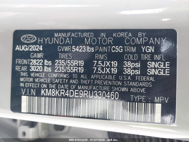 Hyundai 2024 2024 KM8KR4DE9RU330460 Image 9