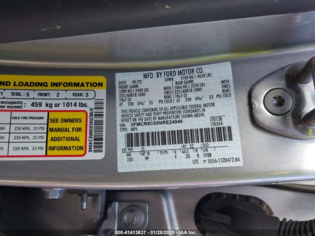 3FMCR9C65NRE24946 Ford Bronco Sport Outer Banks