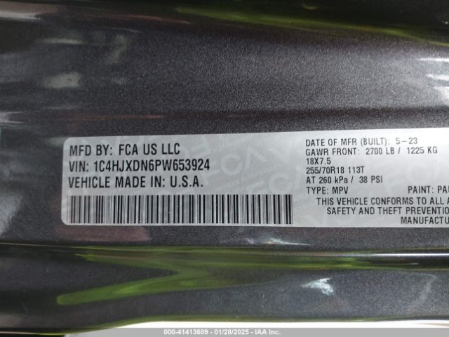 2023 JEEP WRANGLER 1C4HJXDN6PW653924 Photo 8