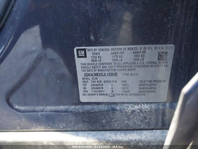 3GKALMEXXJL129865 GMC Terrain Sle