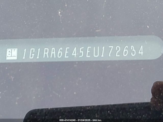 1G1RA6E45EU172634 Chevrolet Volt